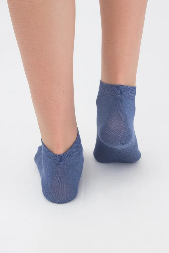 Шкарпетки дитячі короткі Ks2 classic Giulia 2 пари (light grey melange/jeans)