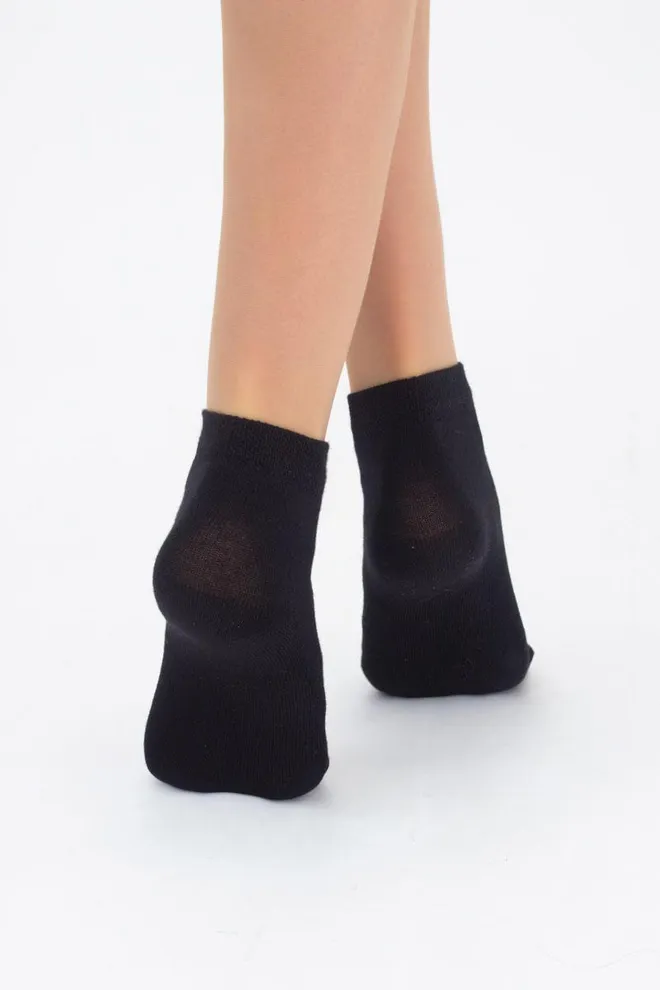 Носки детские короткие Ks2 classic Giulia 2 пары (black/white)