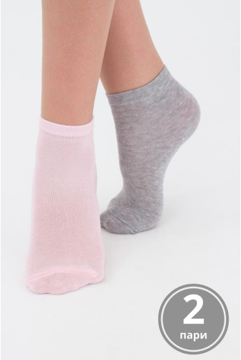 Шкарпетки дитячі короткі Ks2 classic Giulia 2 пари (light grey melange/marsala) Шкарпетки дитячі короткі Ks2 classic Giulia 2 пари (light grey melange/marsala)