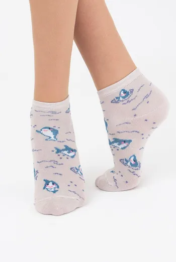 Шкарпетки дитячі укорочені з акулами Ks2 Marine 001 Giulia (moonlight)