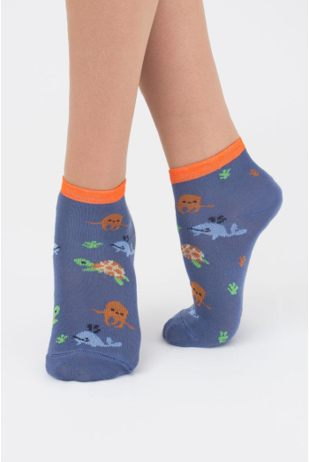 Шкарпетки дитячі укорочені з малюнком Ks2 Marine 002 Giulia (jeans) Шкарпетки дитячі укорочені з малюнком Ks2 Marine 002 Giulia (jeans)