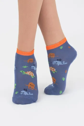 Шкарпетки дитячі укорочені з малюнком Ks2 Marine 002 Giulia (jeans) Шкарпетки дитячі укорочені з малюнком Ks2 Marine 002 Giulia (jeans)