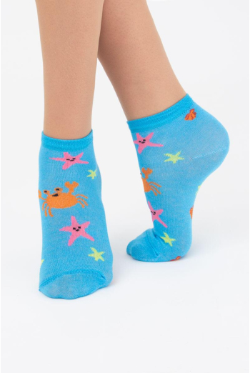 Шкарпетки дитячі укорочені з малюнком Ks2 Marine 009 Giulia (blue) Шкарпетки дитячі укорочені з малюнком Ks2 Marine 009 Giulia (blue)