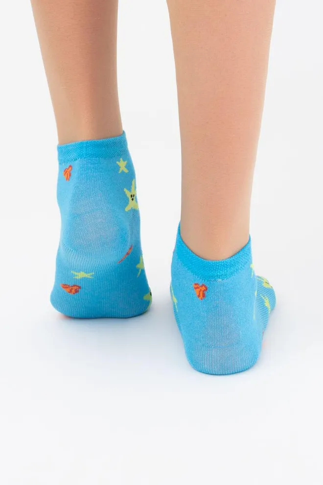 Носки детские укороченные с рисунком Ks2 Marine 009 Giulia (blue)