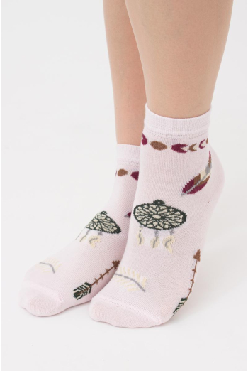 Носки детские классические с рисунком Ks3 Boho (F) 001 Giulia (blushing bride), розовый Носки детские классические с рисунком Ks3 Boho (F) 001 Giulia (blushing bride), розовый