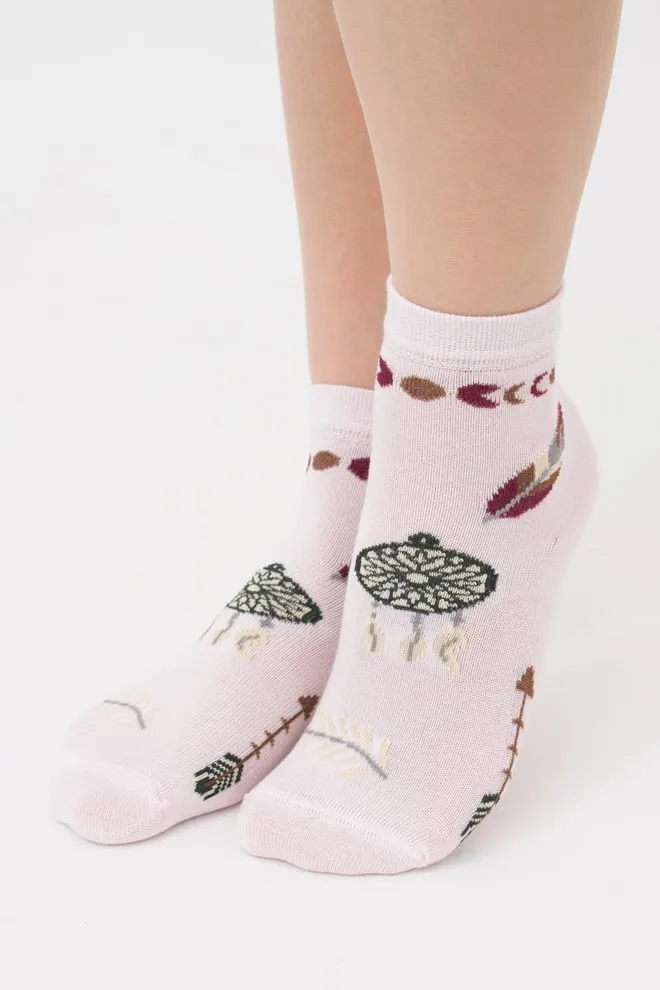 Шкарпетки дитячі класичні з малюнком Ks3 Boho (F) 001 Giulia (blushing bride), рожевий
