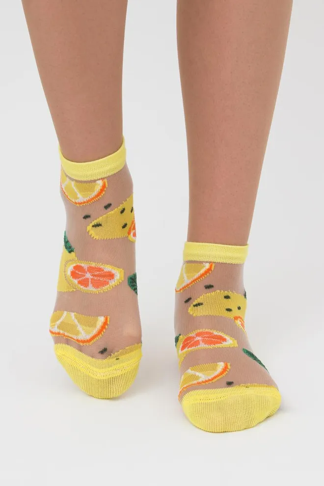 Носки детские классические с рисунком KS3 CRISTAL 005 Giulia (yellow), желтый