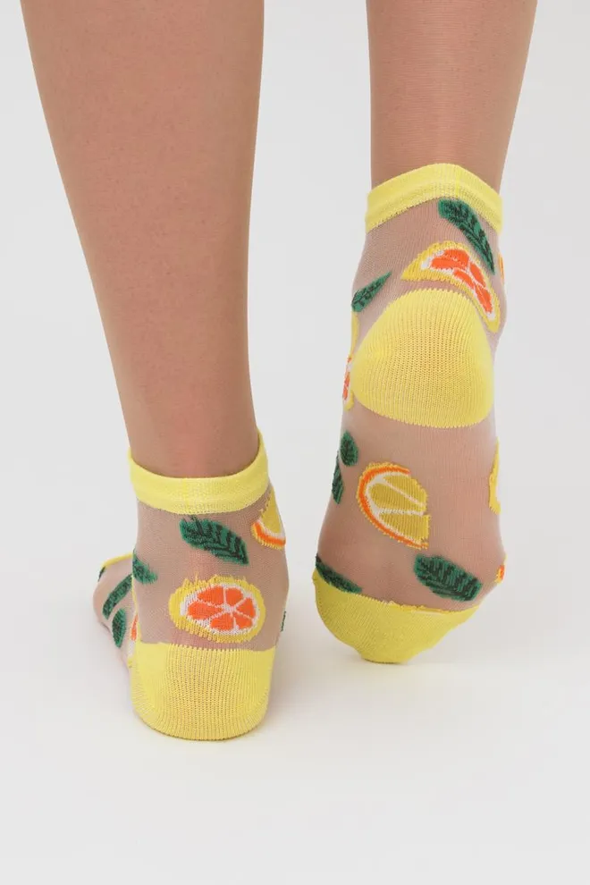 Носки детские классические с рисунком KS3 CRISTAL 005 Giulia (yellow), желтый