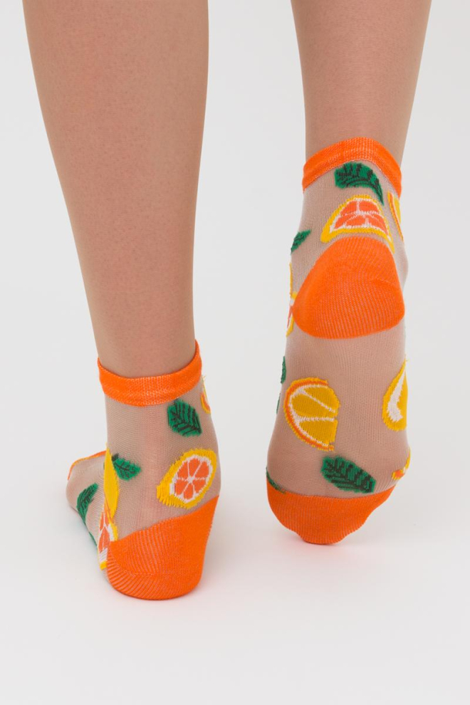 Носки детские классические с рисунком KS3 CRISTAL 005 Giulia (orange), оранжевый