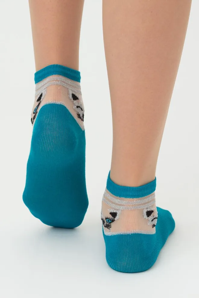 Носки детские классические Ks3 cristal lurex 001 Giulia (enamel blue)