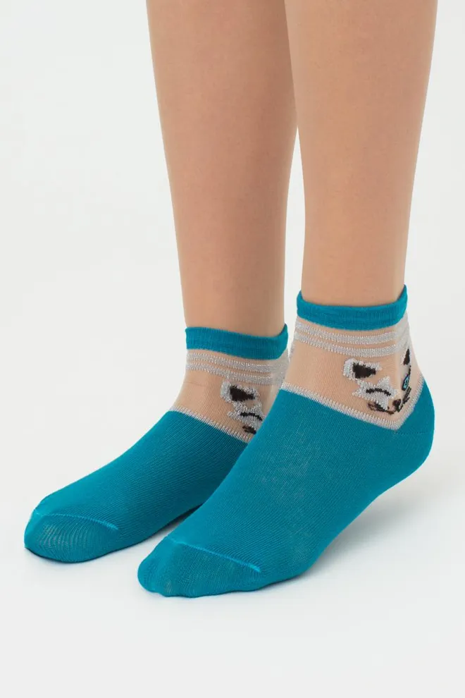 Носки детские классические Ks3 cristal lurex 001 Giulia (enamel blue)