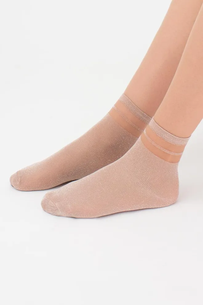 Носки детские классические Ks3 Cristal Lurex Pa 001 Giulia (nude)