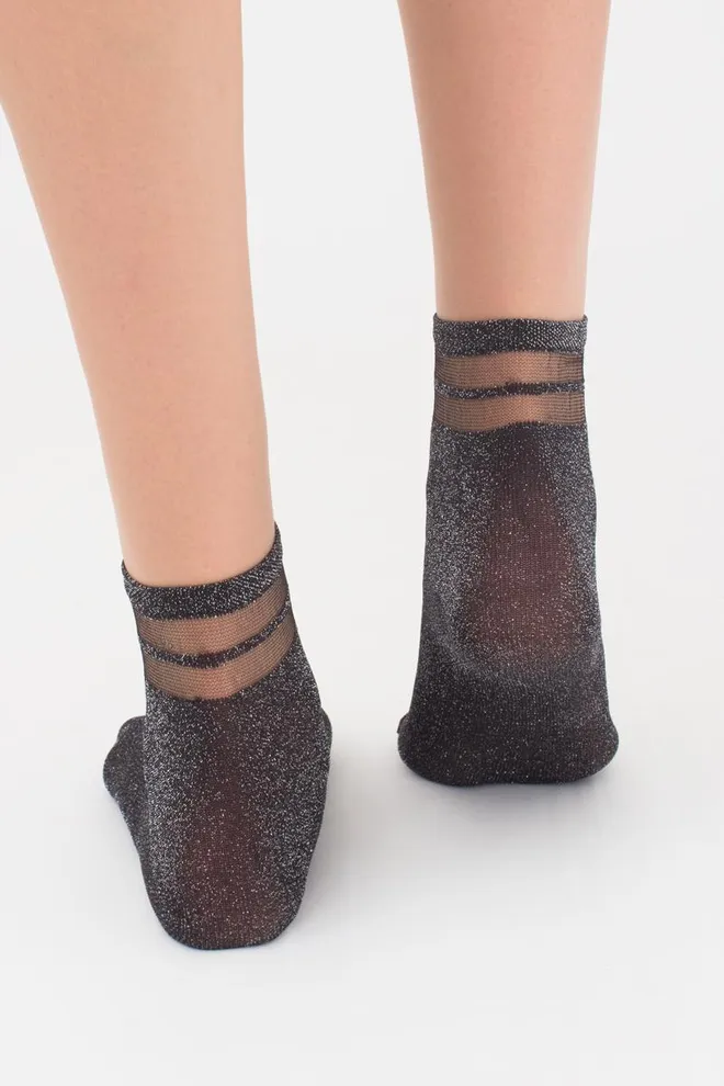 Носки детские классические Ks3 Cristal Lurex Pa 001 Giulia (nero)