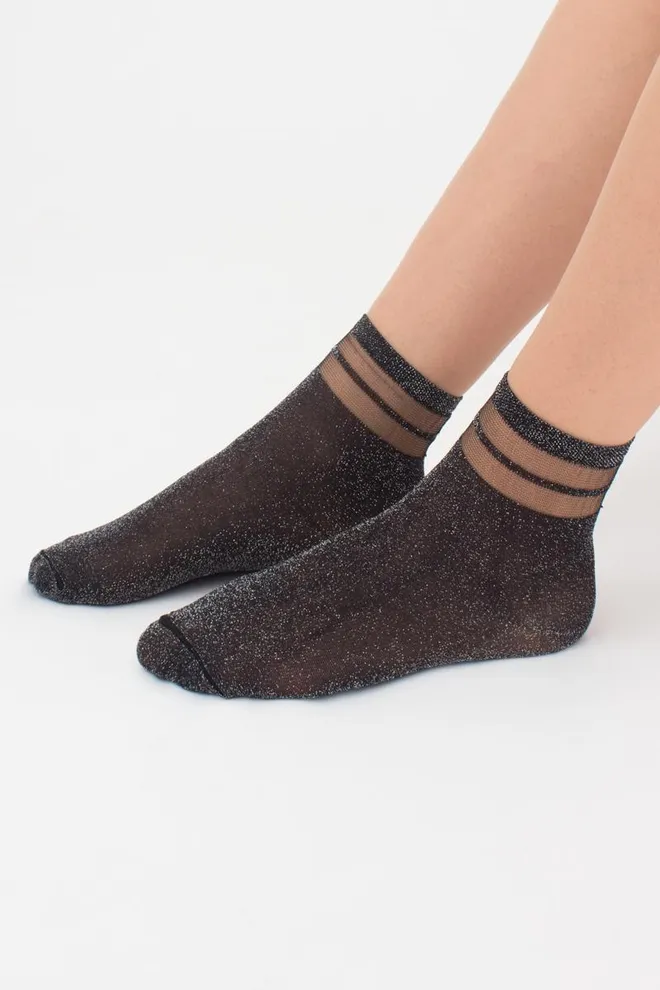 Носки детские классические Ks3 Cristal Lurex Pa 001 Giulia (nero)