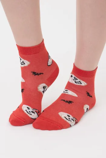 Шкарпетки дитячі класичні з малюнком Ks3 Halloween (F) 2301 Giulia (ceramite), помаранчевий