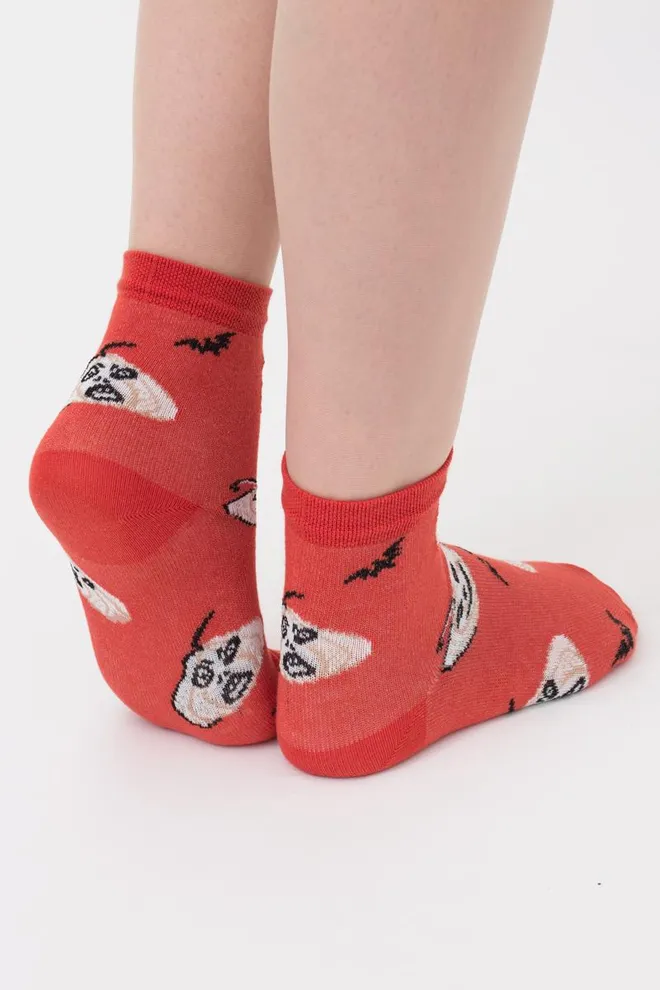 Носки детские классические с рисунком Ks3 Halloween (F) 2301 Giulia (ceramite), оранжевый