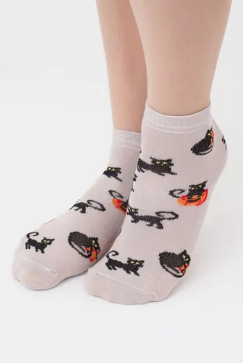 Шкарпетки дитячі класичні з малюнком Ks3 Halloween (F) 2302 Giulia (moonlight), бежевий Шкарпетки дитячі класичні з малюнком Ks3 Halloween (F) 2302 Giulia (moonlight), бежевий