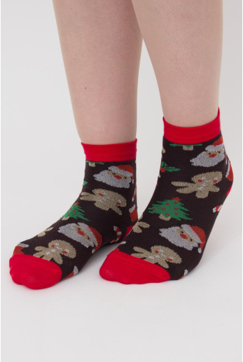 Шкарпетки дитячі класичні з малюнком Ks3 New Year (F) 2401 Giulia (caffe) Шкарпетки дитячі класичні з малюнком Ks3 New Year (F) 2401 Giulia (caffe)