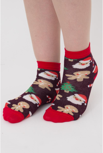 Шкарпетки дитячі класичні з малюнком Ks3 New Year (F) 2401 Giulia (vintage grape) Шкарпетки дитячі класичні з малюнком Ks3 New Year (F) 2401 Giulia (vintage grape)