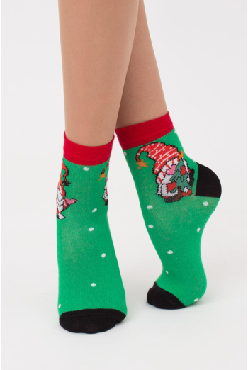 Шкарпетки дитячі новорічні KS2 New Year 2110 Giulia (island green) Шкарпетки дитячі новорічні KS2 New Year 2110 Giulia (island green)