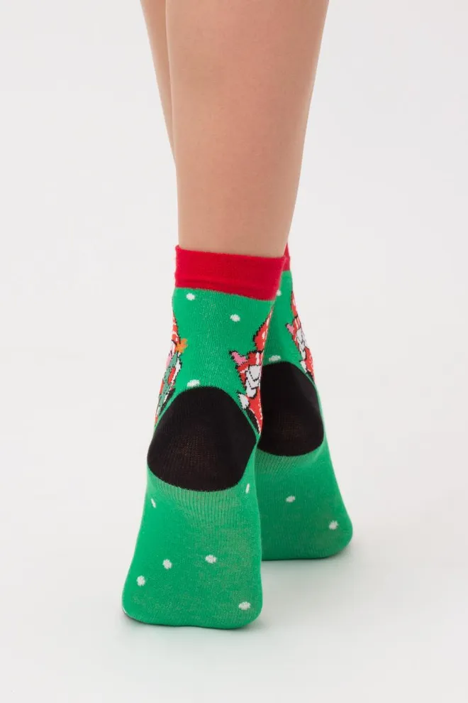 Шкарпетки дитячі новорічні KS2 New Year 2110 Giulia (island green)
