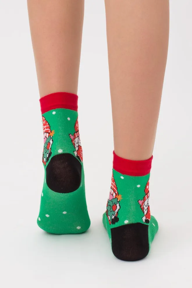 Шкарпетки дитячі новорічні KS2 New Year 2110 Giulia (island green)