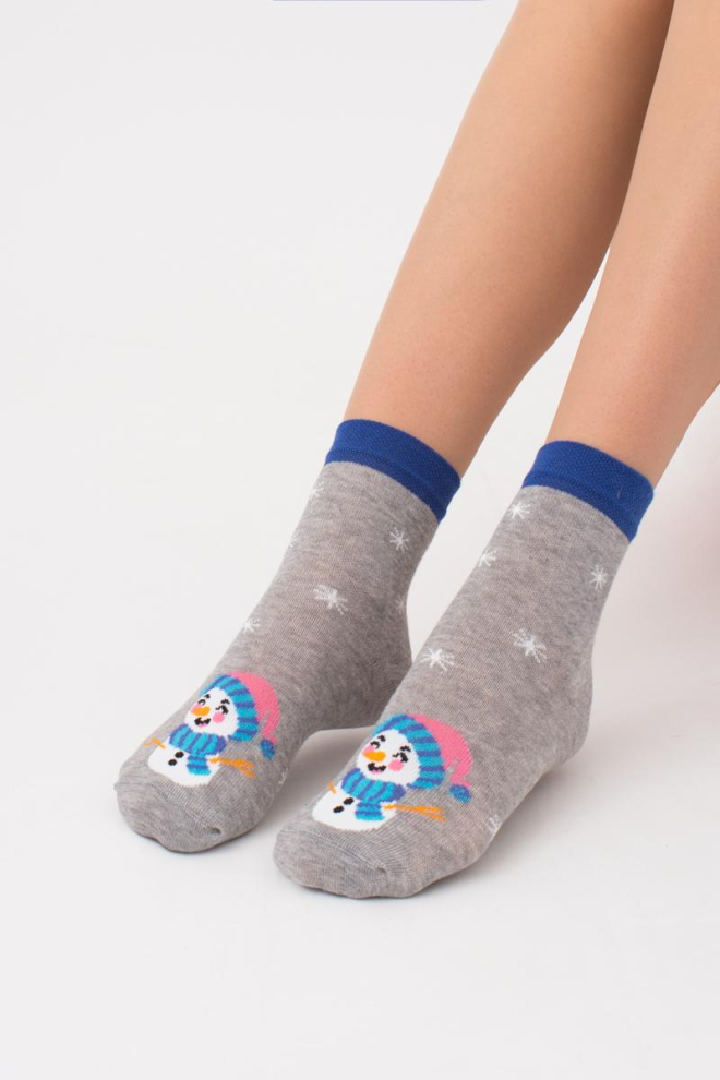Шкарпетки дитячі новорічні KS2 New Year 2113 Giulia (light grey melange)