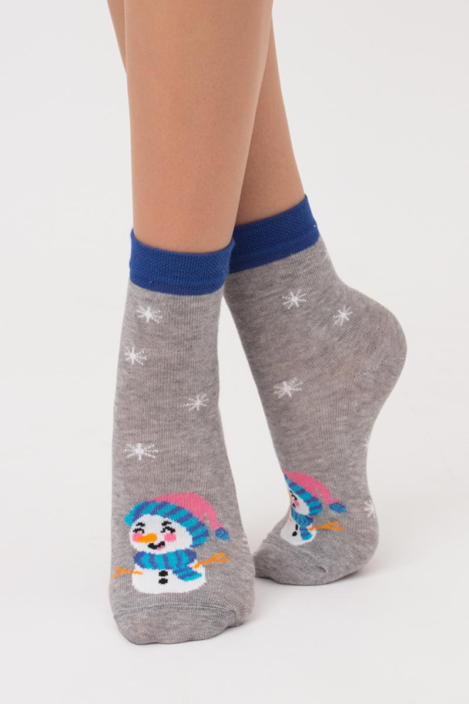 Шкарпетки дитячі новорічні KS2 New Year 2113 Giulia (light grey melange)