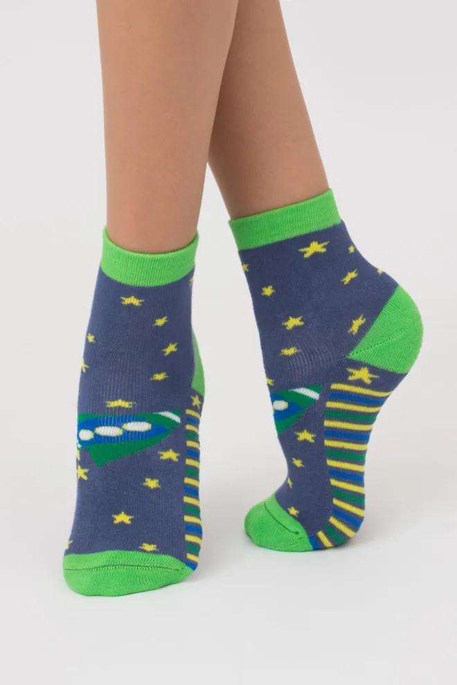 Носки детские короткие с махрой Ks3 terry 008 Giulia (jeans)