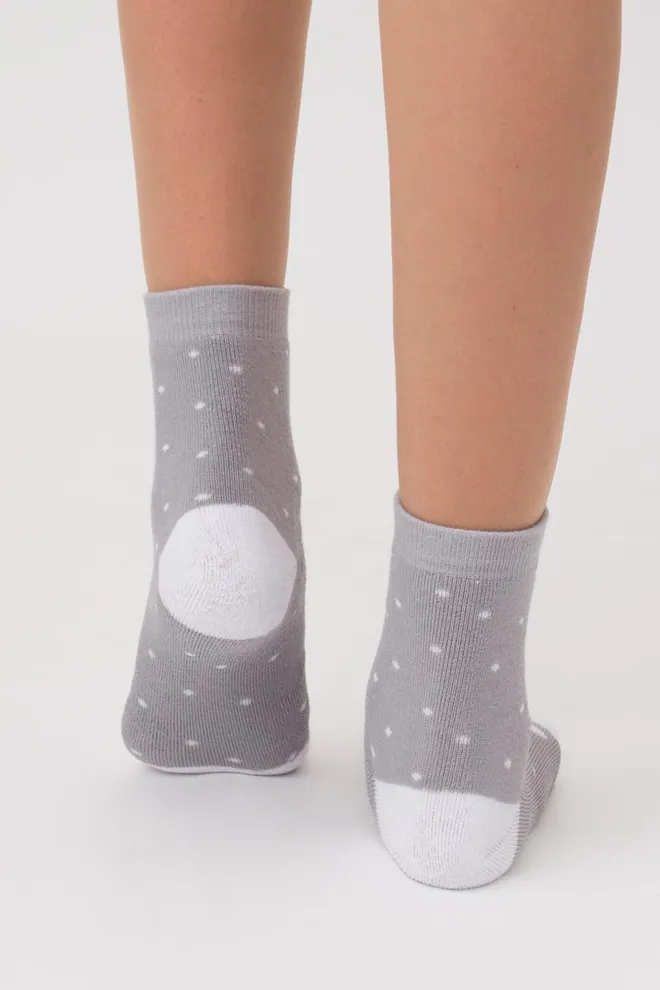 Носки детские короткие с махрой Ks3 terry 011 Giulia (steel)