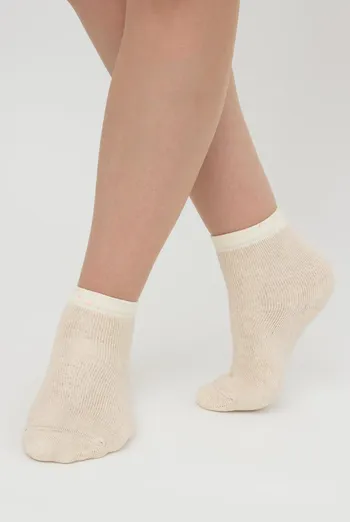 Шкарпетки дитячі класичні з махрою Ks3 Terry 013 Giulia (panna melange), бежевий