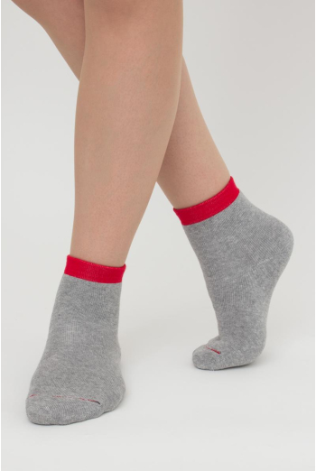 Шкарпетки дитячі класичні з махрою Ks3 Terry 013 Giulia (light grey melange), сірий