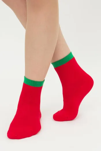 Шкарпетки дитячі класичні з махрою Ks3 Terry 013 Giulia (red)