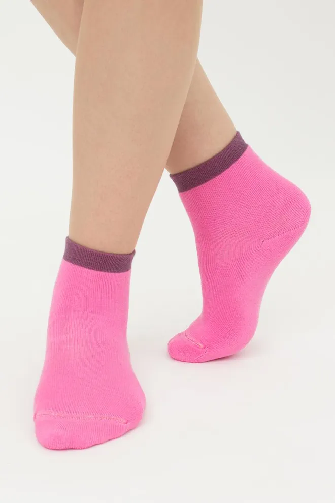 Шкарпетки дитячі класичні з махрою Ks3 Terry 013 Giulia (deep pink), рожевий