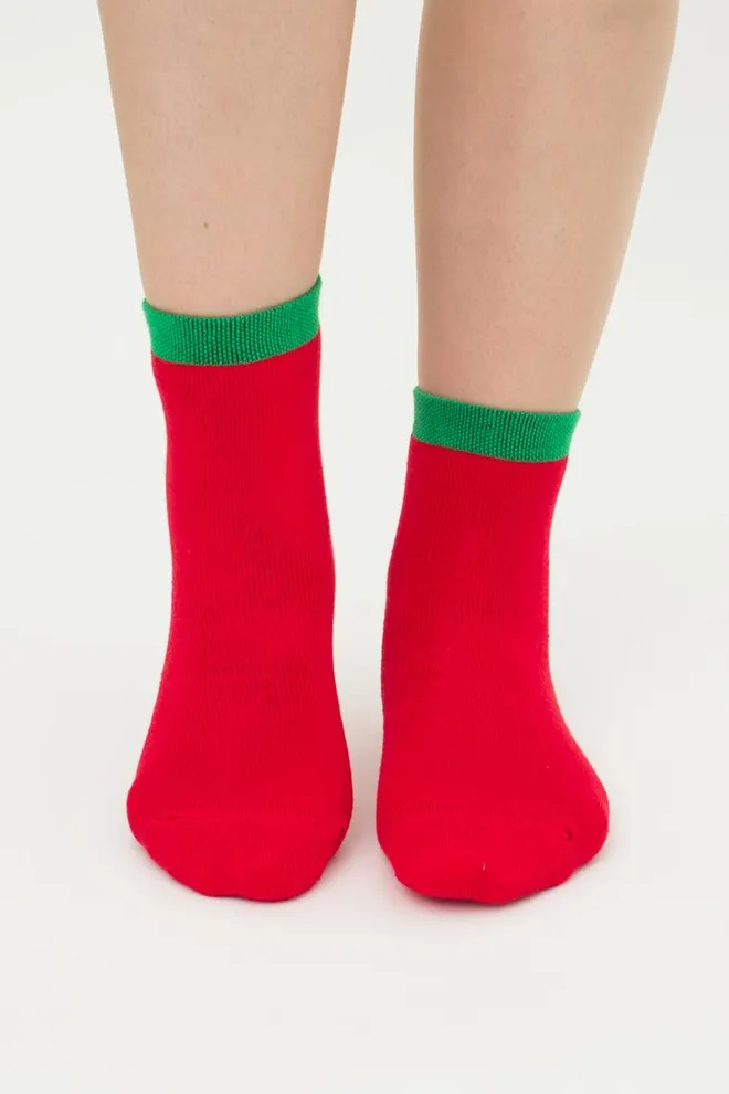 Носки детские классические с махрой Ks3 Terry 013 Giulia (red)