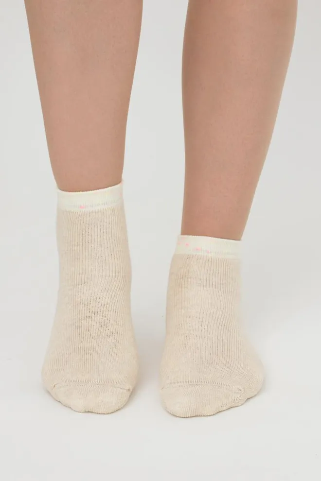 Шкарпетки дитячі класичні з махрою Ks3 Terry 013 Giulia (panna melange), бежевий