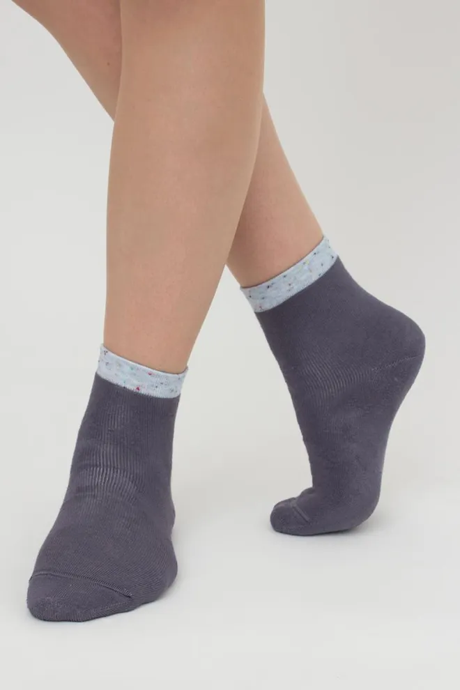 Шкарпетки дитячі класичні з махрою Ks3 Terry 013 Giulia (steel), сірий