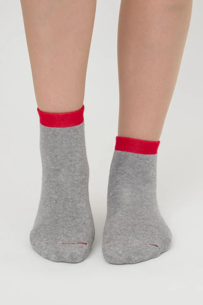Шкарпетки дитячі класичні з махрою Ks3 Terry 013 Giulia (light grey melange), сірий