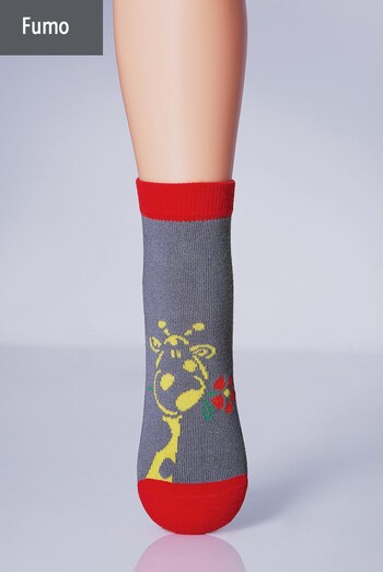 KSL-003 Дитячі шкарпетки з малюнком жирафа TM GIULIA (fumo) KSL-003 Дитячі шкарпетки з малюнком жирафа TM GIULIA (fumo)