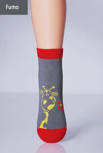 KSL-003 Дитячі шкарпетки з малюнком жирафа TM GIULIA (fumo) KSL-003 Дитячі шкарпетки з малюнком жирафа TM GIULIA (fumo)