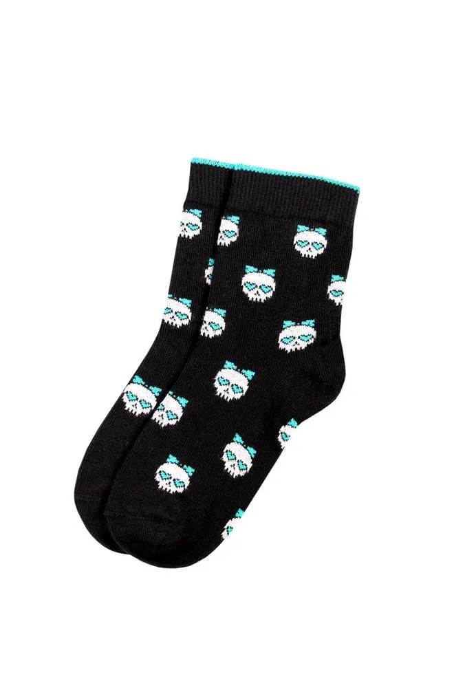 Носки детские классические с рисунком Ksl 018 Calzino Giulia (black), черный