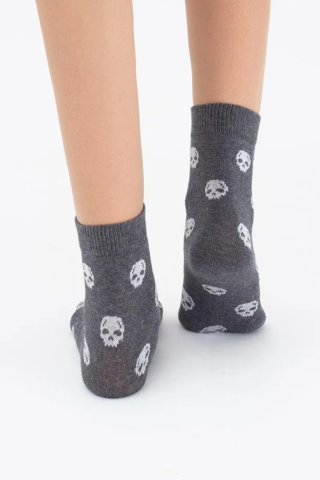 Носки детские классические с рисунком Ksl 019 Melange Giulia (deep grey melange), серый