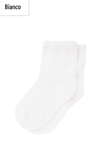 Шкарпетки дитячі класичні однотонні KSL color Giulia (bianco) Шкарпетки дитячі класичні однотонні KSL color Giulia (bianco)