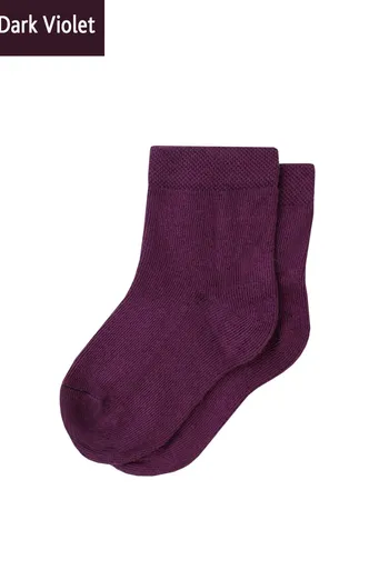 Шкарпетки дитячі класичні однотонні KSL color Giulia (dark violet) Шкарпетки дитячі класичні однотонні KSL color Giulia (dark violet)