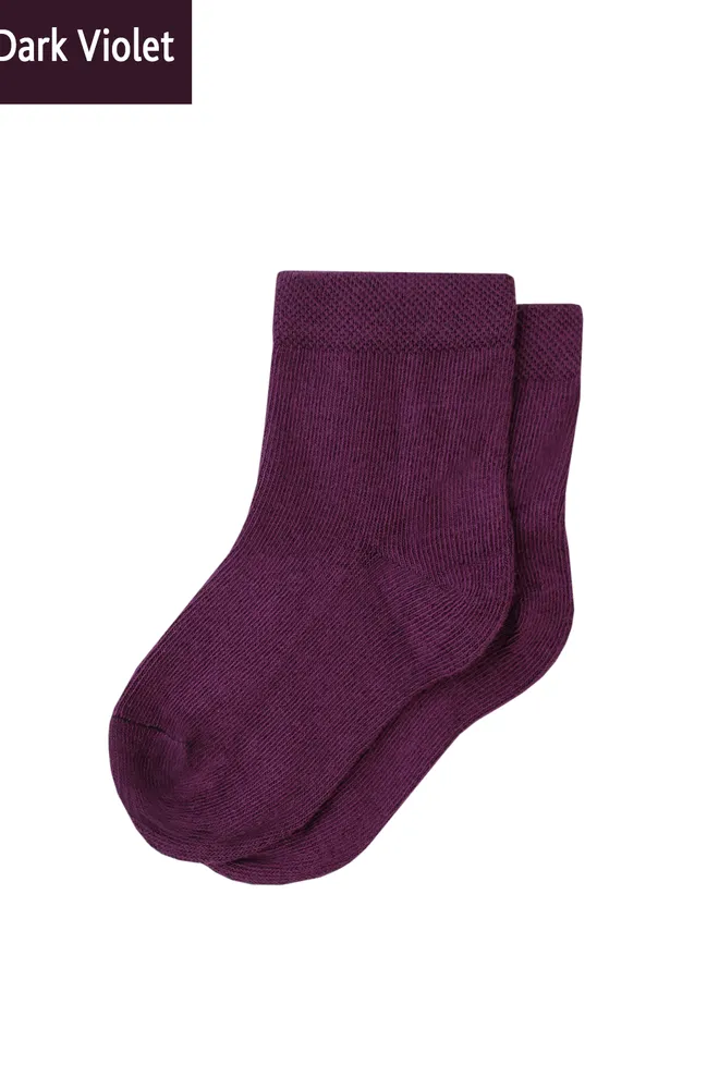 Носки детские классические однотонные KSL color Giulia (dark violet)