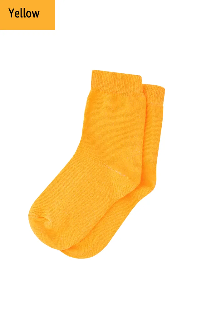 Носки детские классические однотонные KSL color Giulia (yellow)
