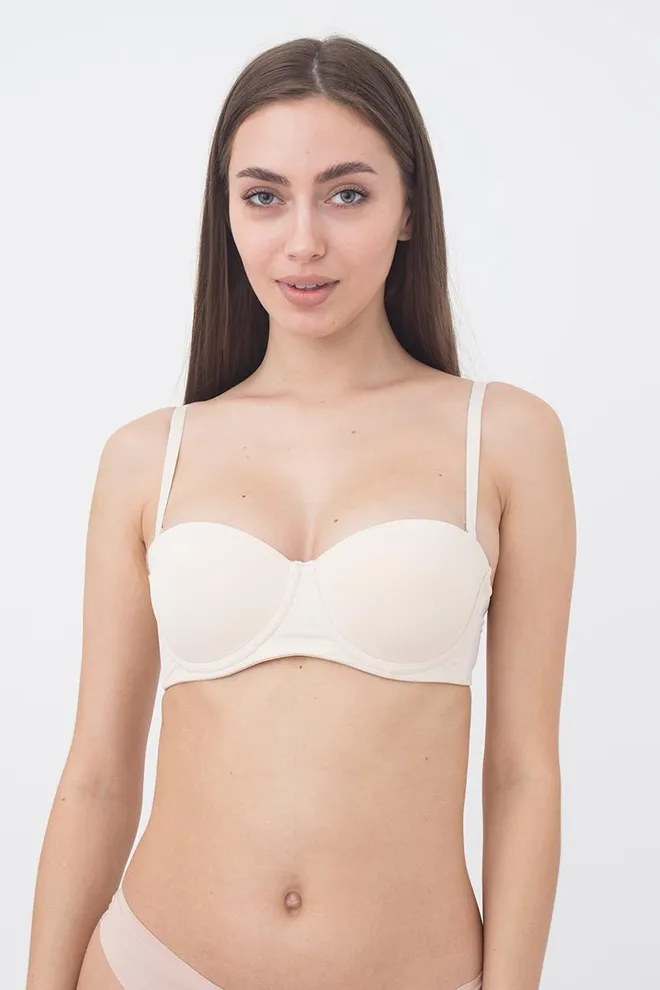 Жіночій бюстгальтер балконет L1512a Giulia (ПЕРЛИННИЙ)