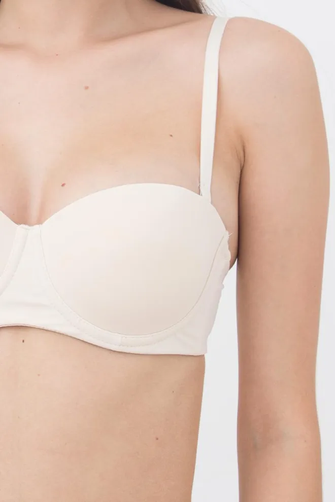 Жіночій бюстгальтер балконет L1512a Giulia (ПЕРЛИННИЙ)