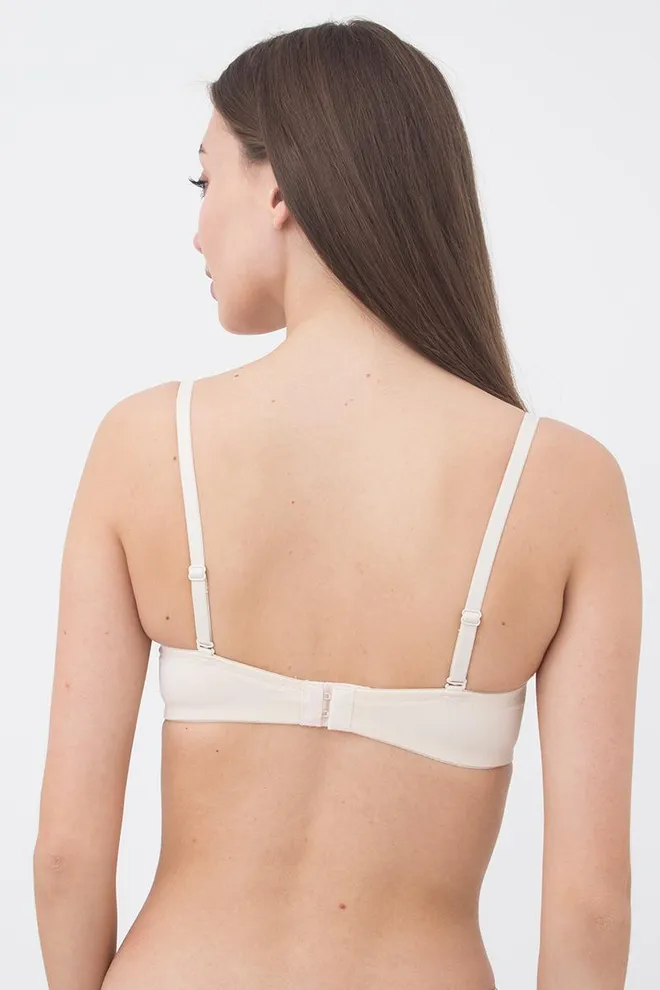 Жіночій бюстгальтер балконет L1512a Giulia (ПЕРЛИННИЙ)