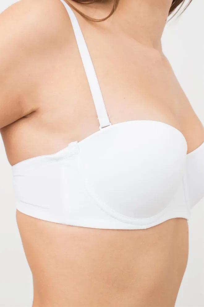 Жіночій бюстгальтер балконет L1512a Giulia (білий)